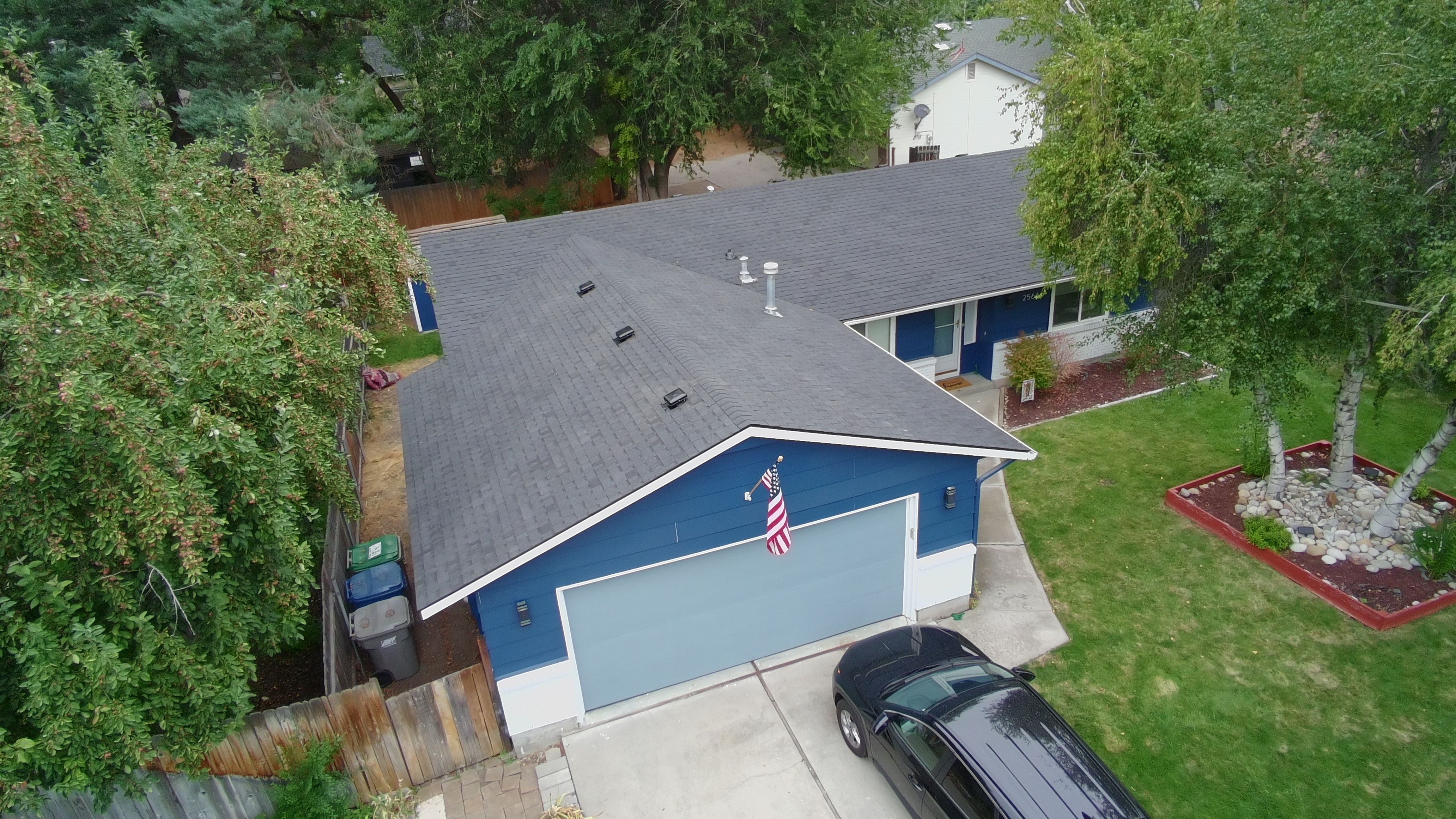 Completed roofing project in Boise, Idaho