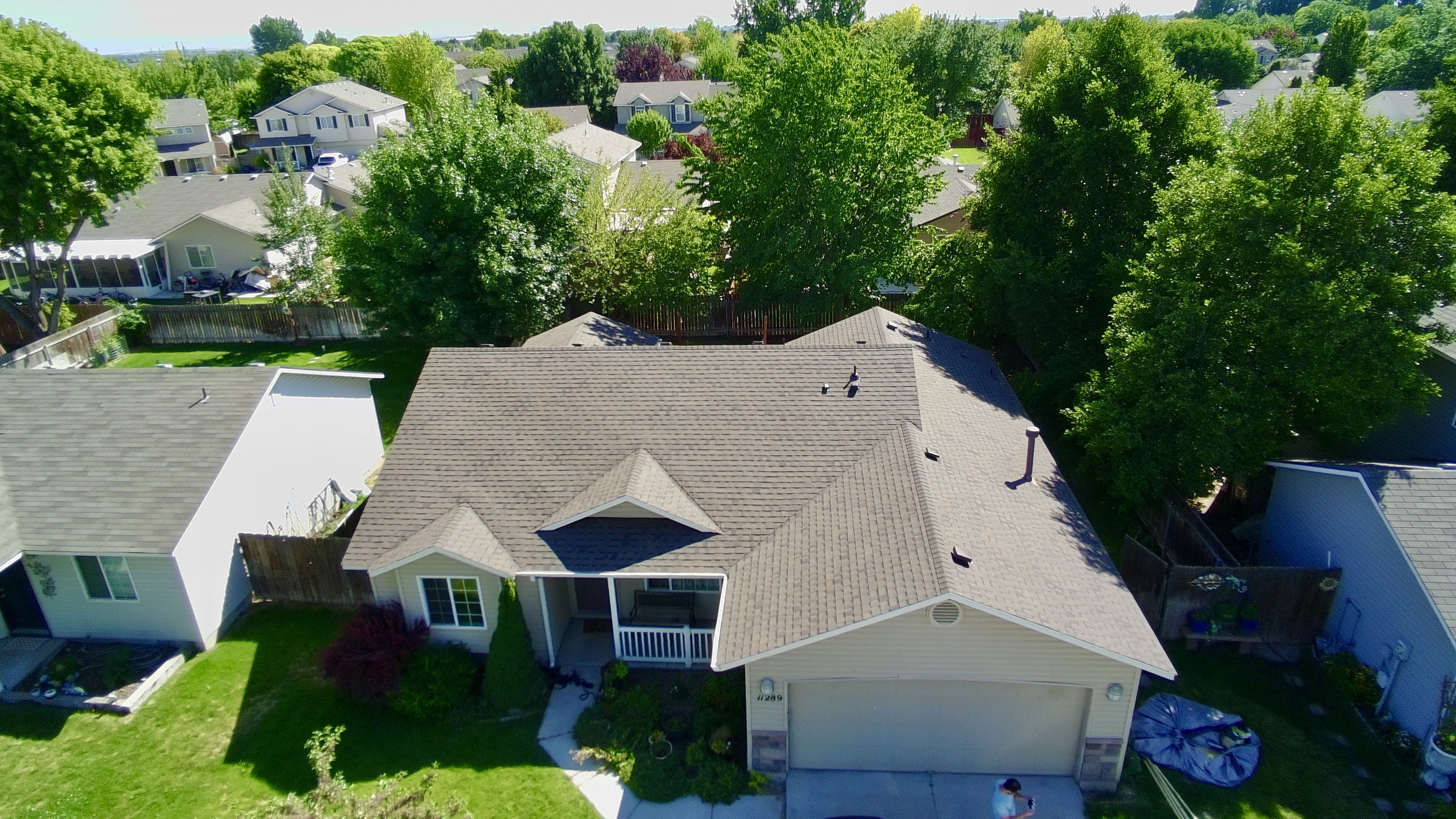 Completed roofing project in Caldwell, Idaho