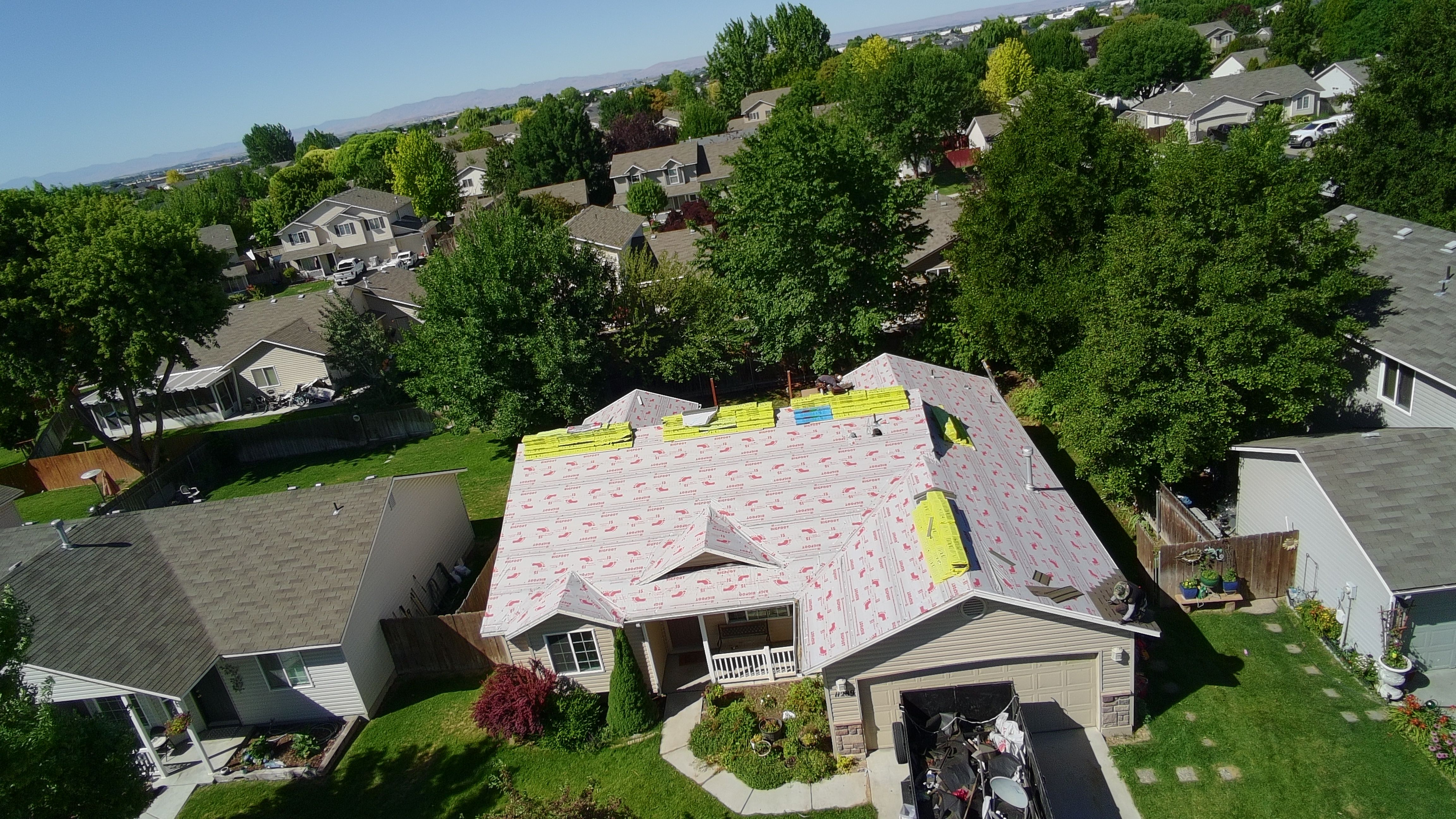 Completed roofing project in Caldwell, Idaho