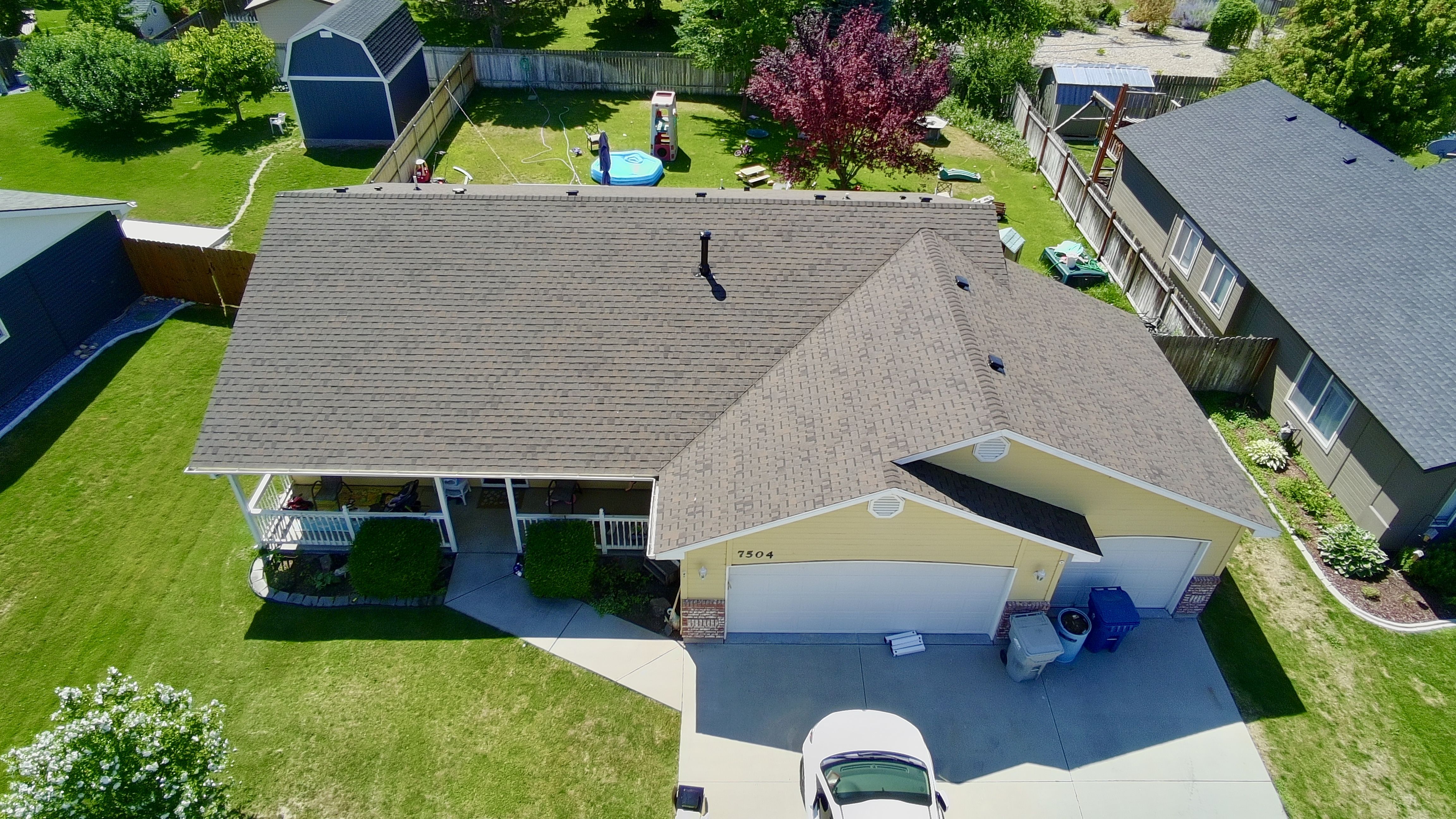 Completed roofing project in Nampa, Idaho
