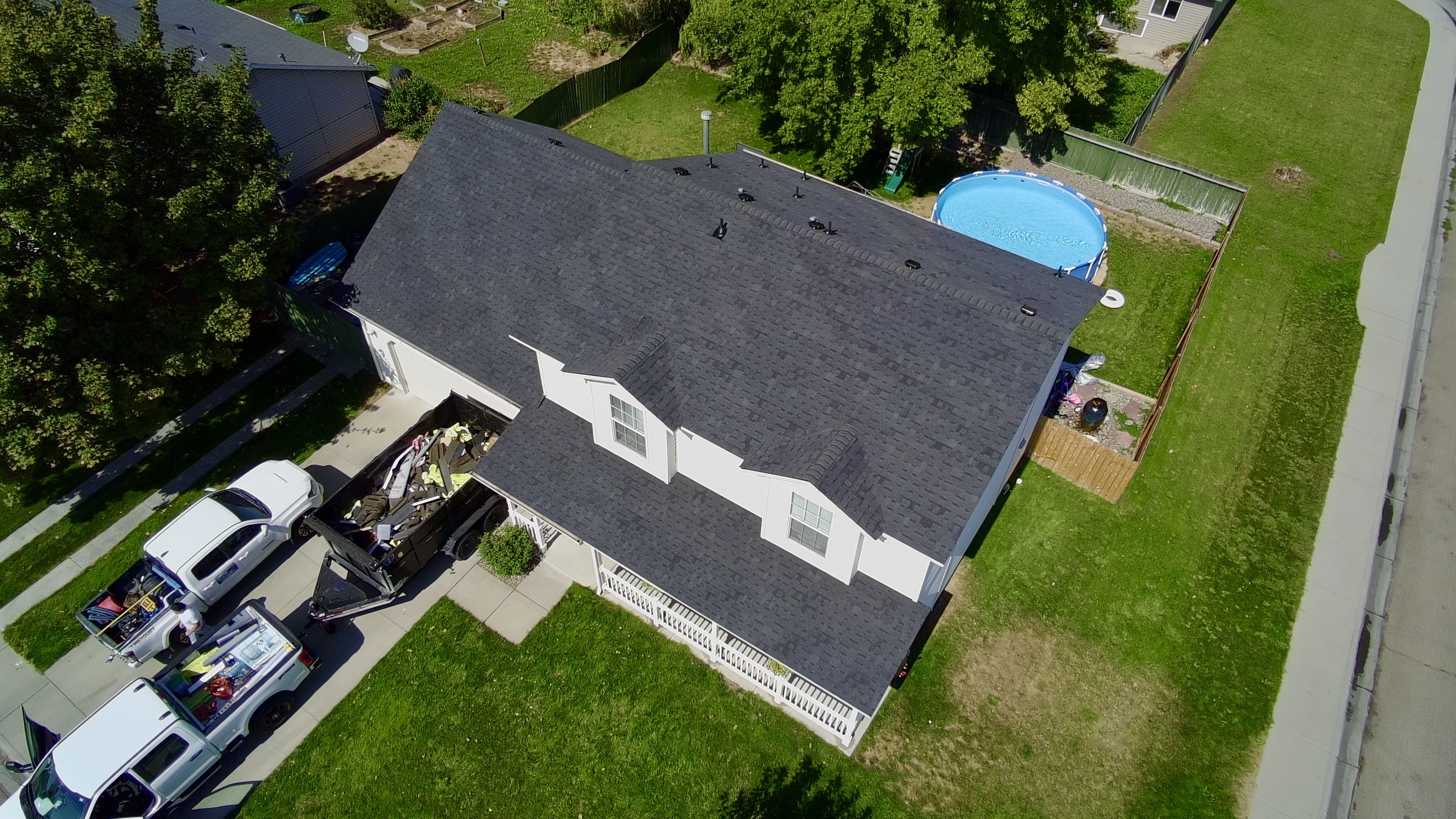 Completed roofing project in Nampa, Idaho