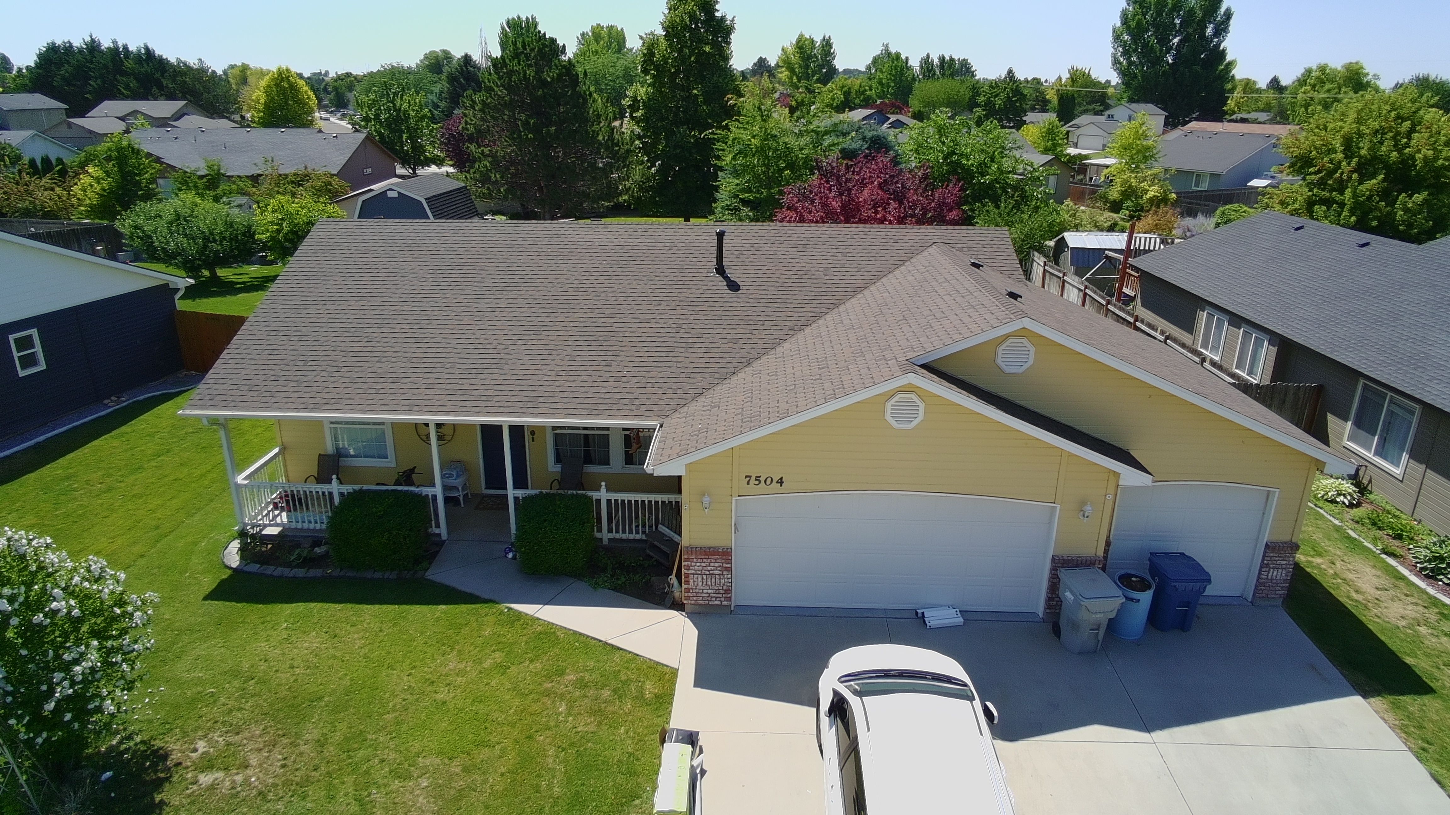 Completed roofing project in Nampa, Idaho