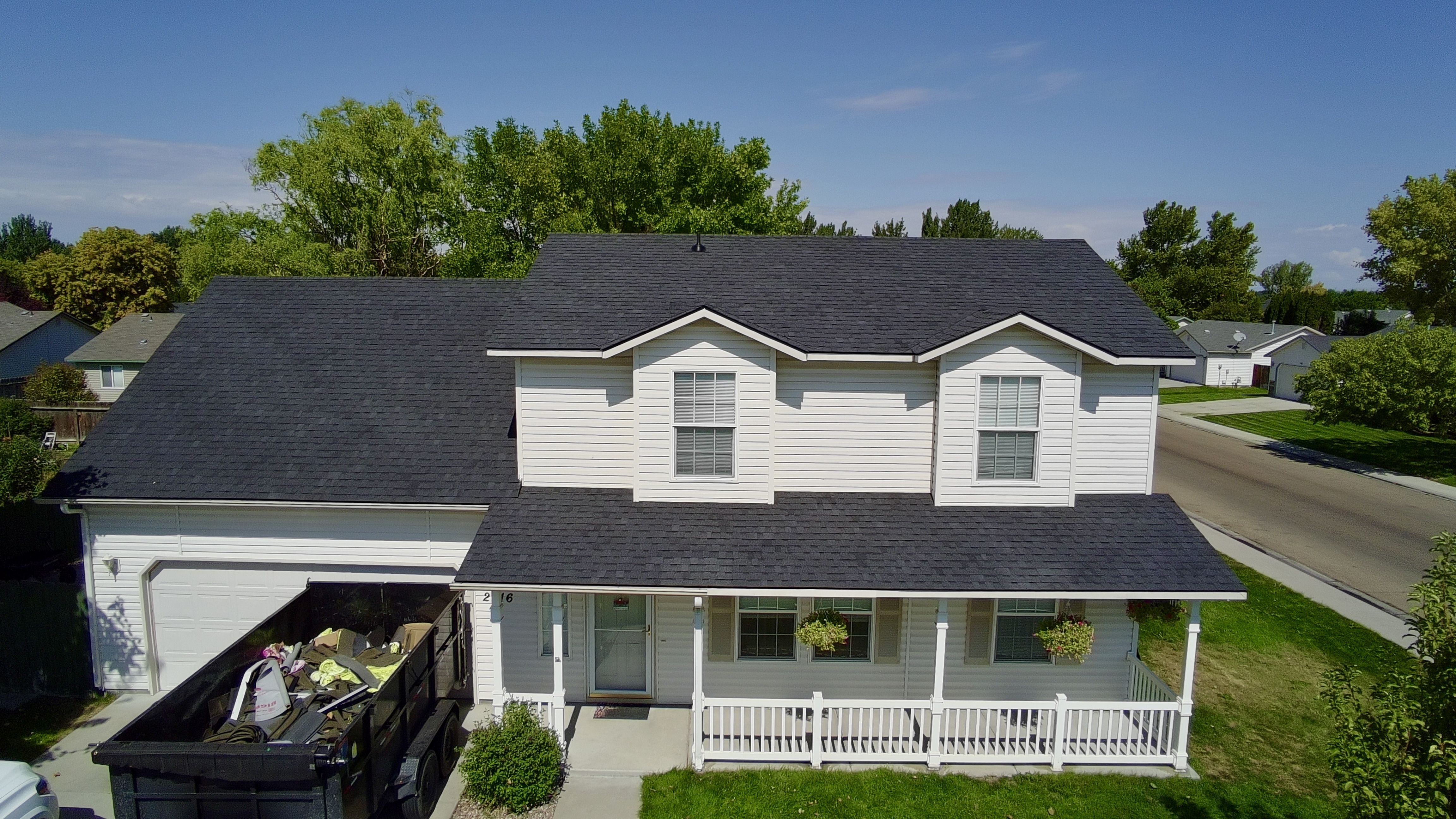 Completed roofing project in Nampa, Idaho