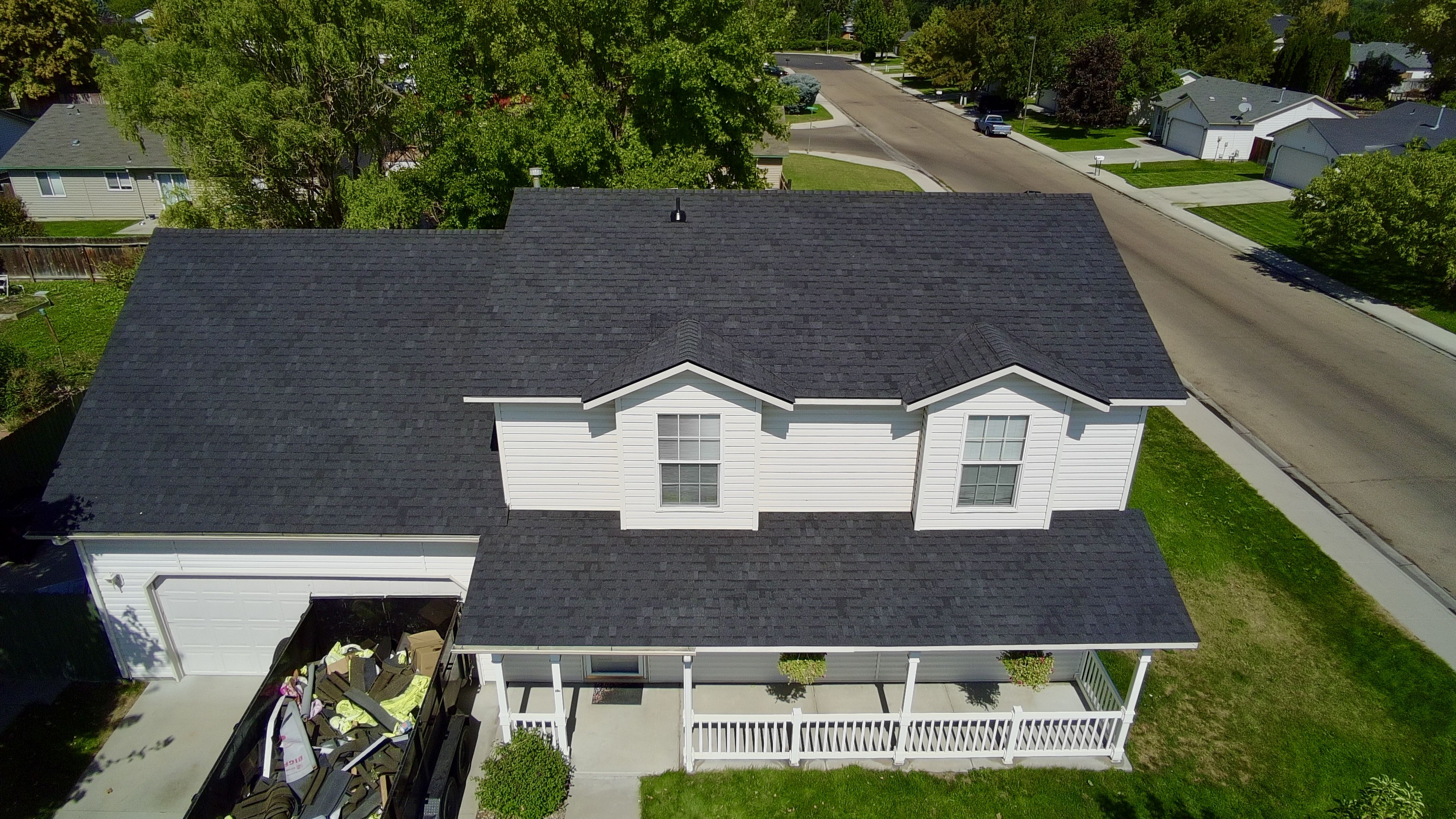 Completed roofing project in Nampa, Idaho